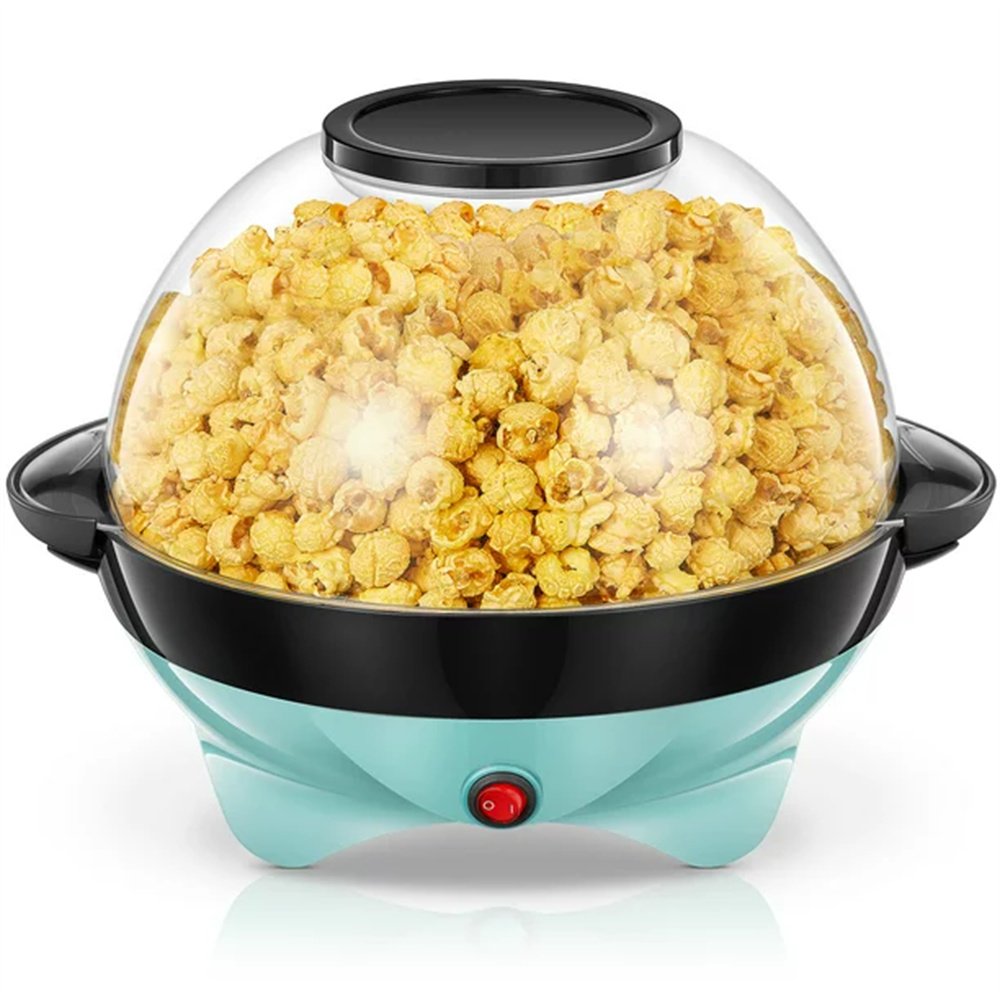 Popcorn Machine; 28-Cup 800W Fast Hot Oil Popcorn Maker with Stirring Rod Popcorn Machine; 28-Cup 800W Fast Hot Oil Popcorn Maker with Stirring Rod