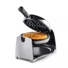 iamondForce Nonstick Flip Waffle Maker - Silver