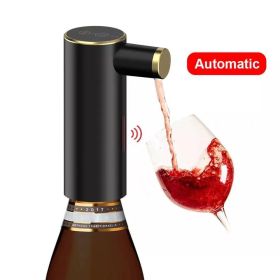 Electric Wine Decanter Fast Intelligent Induction Spirit Clear Wine Liquor Divider Electric (Option: Black Machine)