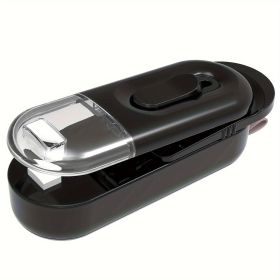 Compact Thermal Vacuum Sealer/ Seal Cut Store Food Easily (Color: Black)